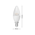 Lâmpada Led Save Energy Vela 4,8w E14 Bivolt 2700k Luz Amarela