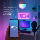 Lampada Led Smart Wi-fi 2.4 GHz Bulbo Hp 20w 2700K/6500K RGB