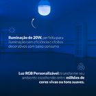 Lampada Led Smart Wi-fi 2.4 GHz Bulbo Hp 20w 2700K/6500K RGB