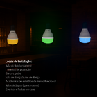 Lampada Led Smart Wi-fi 2.4 GHz Bulbo Hp 30w 2700K/6500K RGB