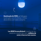 Lampada Led Smart Wi-fi 2.4 GHz Bulbo Hp 50w 2700K/6500K RGB