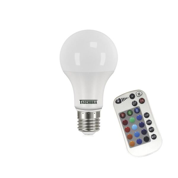 Lâmpada Led Taschibra Tkl Rgb Colorida 9w Bivolt E27 Com Cont