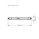 Lâmpada Led Tubular 20,5w 3000k T8 Taschibra 3000k Luz Amarela