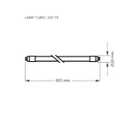 Lâmpada Led Tubular 9,9w 3000k T8 Taschibra 3000k Luz Amarela