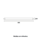 Lâmpada Led Tubular T8 9w Bivolt Luz Branca