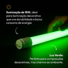 Lampada Led Tubular T8 Verde Bivolt 18w Ip20 Alut By Avant