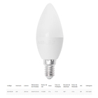 Lâmpada Led Vela Leitosa E14 4w 3000k
