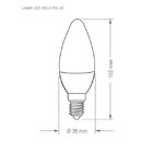 Lâmpada Led Vela Leitosa Tvl 3w Taschibra E14/e27 Bivolt 3000