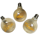 Lampada Led Vintage Love Dream Home Mensagem 4w Kit 3 Und Bra