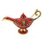 Lâmpada Mágica De Aladim Gênio Riqueza Em Metal Aladdin Verme
