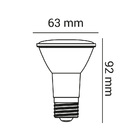 Lâmpada Par20 7w 4000k - Opus