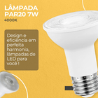 Lâmpada Par20 Led 7w 38° Branco Neutro 4000k Bivolt