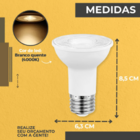 Lâmpada Par20 Led 7w 38° Branco Neutro 4000k Bivolt