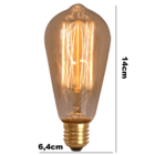 Lâmpada Retrô Decorativa Vintage Thomas Edison St64 220v