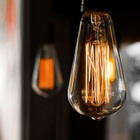 Lâmpada Retrô St64 Carbono Dimerizável Âmbar 40w 110v