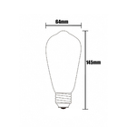 Lâmpada Retro Vintage St64 Filamento Carbono 220v