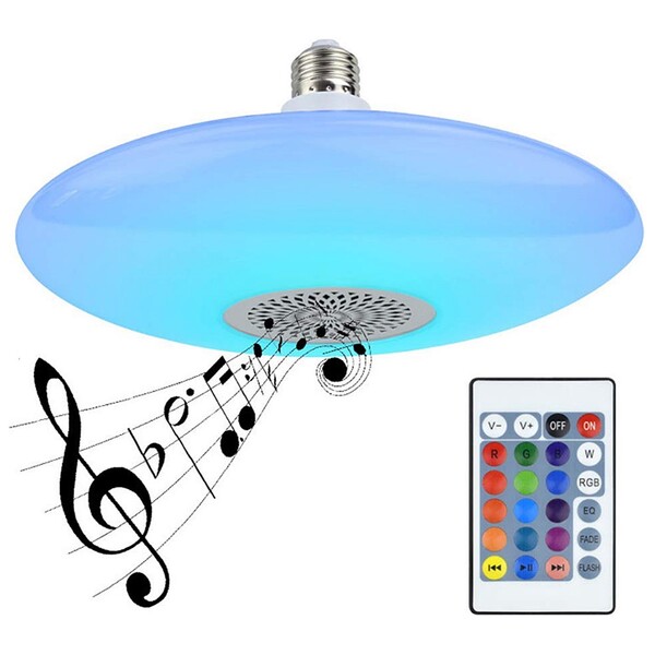 Lâmpada Rgb Sonhador Colorido Musical Lotus Lt-ct023