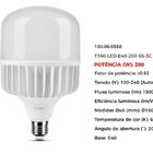 Lâmpada T160 Led 200w E40 6500k Autovolt -g-light