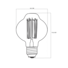 Lâmpada Taschibra Filamento De Carbono Br85 40w E27 220v