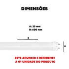 Lampada Tubular T8 60cm G13 Com Ligação De 1 Lado 9w Av Serie