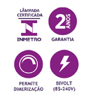 Lâmpada Vela Led E14 Dimerizável 4 8w 2700k Bivolt Save Energy