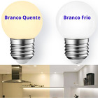 Lâmpadas Bolinha 1w Led Branco Frio Kit Com 10 Unid 220v Deco
