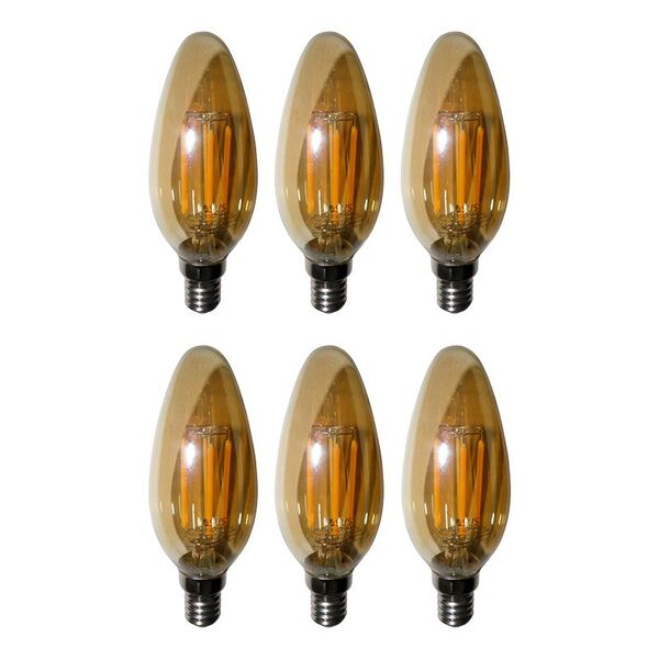 Lampadas De Led Kit 6 Multi Filamento Bivolt 30w Iluminação R