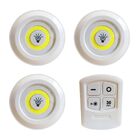 Lampadas Luminaria Led Kit 3 Controle Sem Fio Spot Remoto 15w