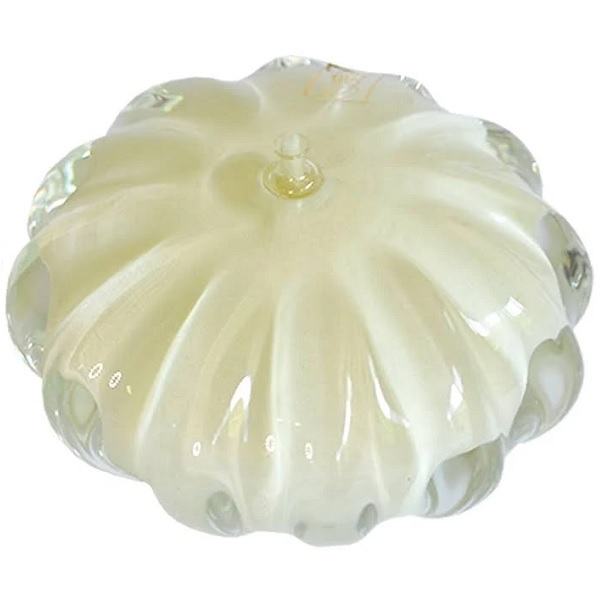 Lamparina Cristal Murano Perola Cristais Sao Marcos 3482m/pe