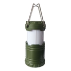 Lampião Luminária Pilha Camping Led Lanterna Pequena Preto