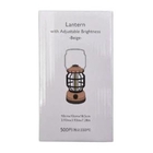 Lampião Luminária Pilha Camping Led Lanterna Preto