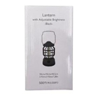 Lampião Luminária Pilha Camping Led Lanterna Preto