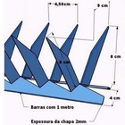 Lança para Muro Mandíbula Galvanizada 1m