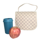 Lancheira Bolsa Termica Xadrez Bege