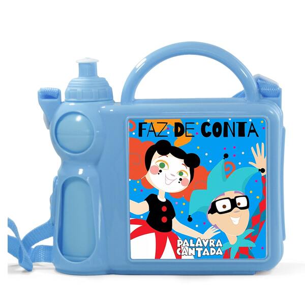 Lancheira Infantil Com Garrafa Palavra Cantada Faz De Conta -
