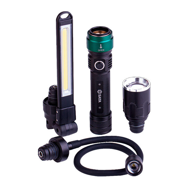 Lanterna 3 Em 1 Recarregável 350lm Sata St90736 St90736