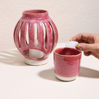 Lanterna Cerâmica Mirage - Rosa