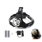 Lanterna De Cabeça Led Cree T6 Zoom Bike Com 2 Baterias E Car