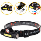 Lanterna De Cabeça Led Duplo Recarregável Ajustável Usb