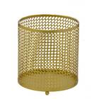 Lanterna Decorativa De Metal Dourado 16cm