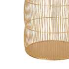 Lanterna Decorativa Em Metal Dourado 36x24 Cm - D'rossi