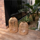 Lanterna Decorativa Em Rattan 50x30 Cm M02 - D'rossi