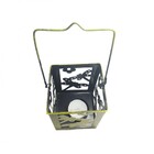 Lanterna Decorativa Porta Vela Enfeite Jardim Metal Lampiao A