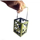 Lanterna Decorativa Porta Vela Enfeite Jardim Metal Lampiao A