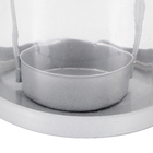 Lanterna Decorativa Vidro Joy Branca 7x19cm