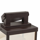 Lanterna Externa 1 Lâmpada Alumínio Marrom Retro IP40 Metaldomado