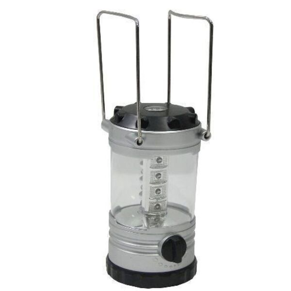 Lanterna Lampião 12 Leds Com Bussola Ds1610 / Xy-812 Prata