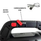 Lanterna Led Com Ferramentas Recarregável