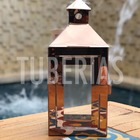 Lanterna Marroquina Indiana Cobre Rústicas 20x10cm