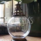 Lanterna Redonda Marroquina Indiana Escura Com Alça